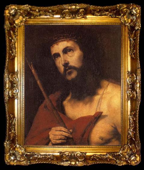 framed  Jusepe de Ribera Christ in the Crown of Thorns, ta009-2